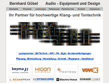 Tablet Screenshot of bernhard-goebel.de